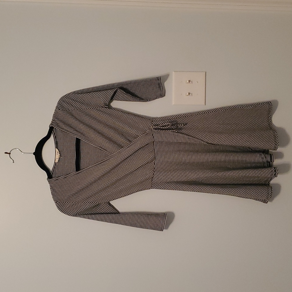 Rolla Coster Dress, S, black and white stripe